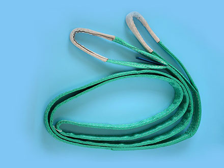 涤纶扁平双吊环吊装带2T4m6：1 绿色