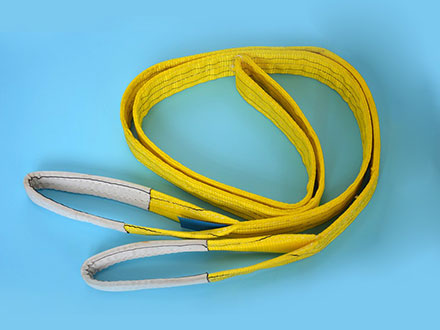 涤纶扁平双吊环吊装带3T4m6：1 黄色